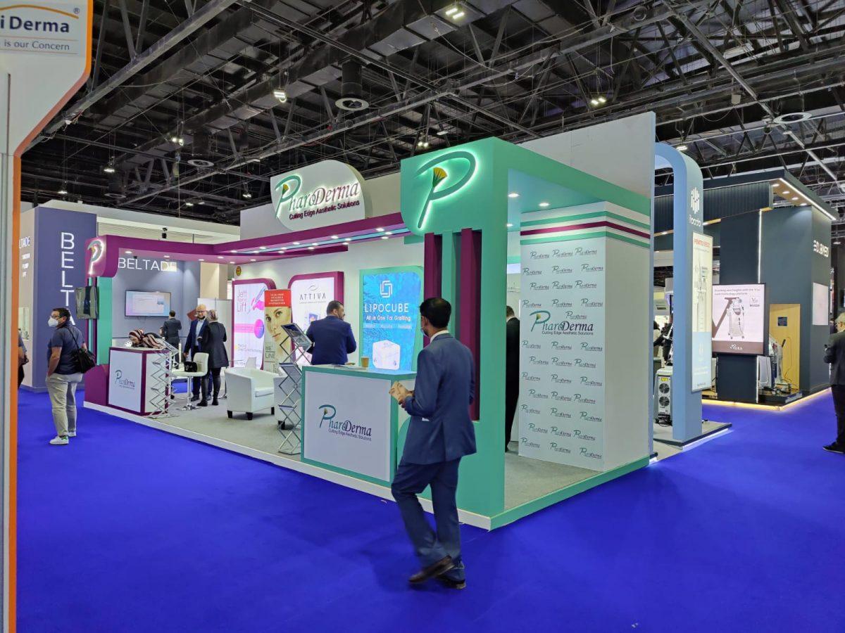 Custom Exhibition Booth for Dubai Derma